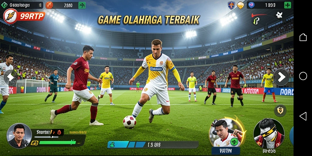 Tampilan gameplay intens dari 99RTP dalam aksi olahraga.