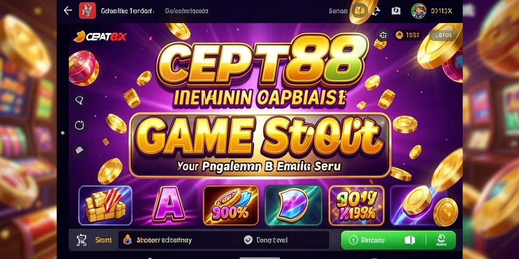 Tampilan gameplay CEPAT88 yang menegangkan dan memikat di mesin Slot.