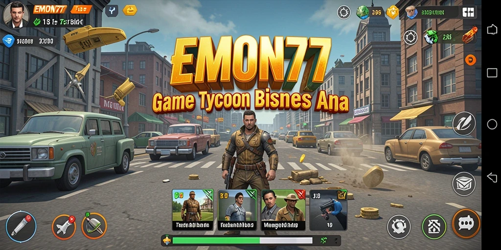 Tampilan gameplay EMON77 dengan elemen Tycoon yang menarik.
