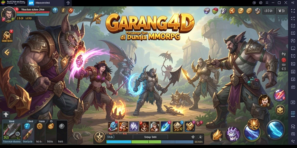 Screenshot GARANG4D menampilkan aksi seru dalam pertempuran MMORPG.