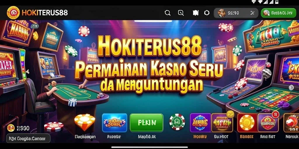 Screenshot gameplay HOKITERUS88 yang menunjukkan keseruan permainan kasino.