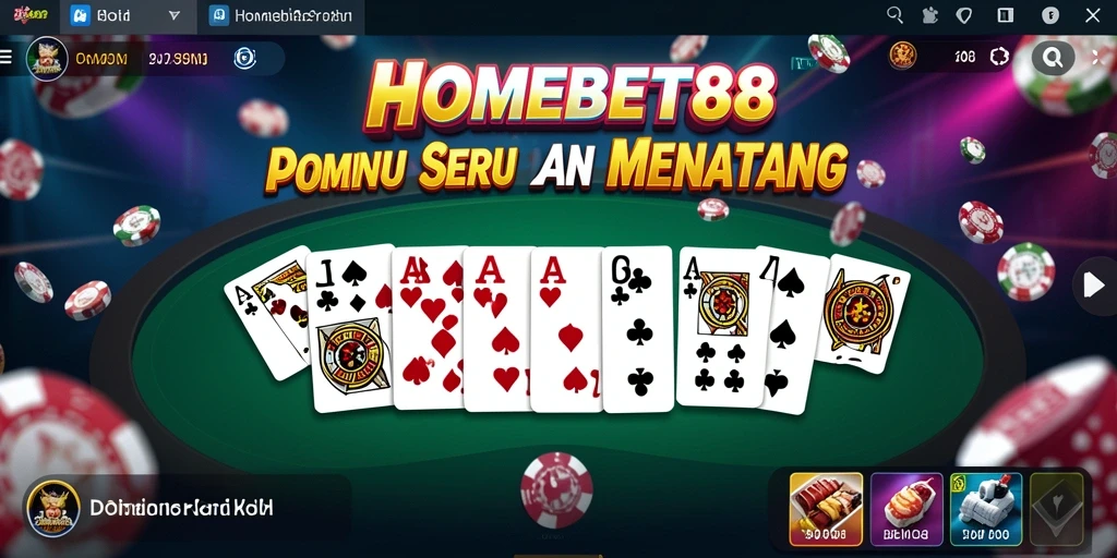 Tampilan gameplay menarik dari HOMEBET88 di layar perangkat.