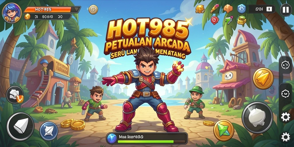 Gambaran gameplay HOT985 yang penuh warna dan tantangan seru.