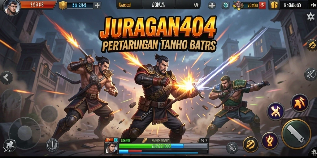 Gameplay seru di JURAGAN404 dengan aksi pertarungan mendebarkan.