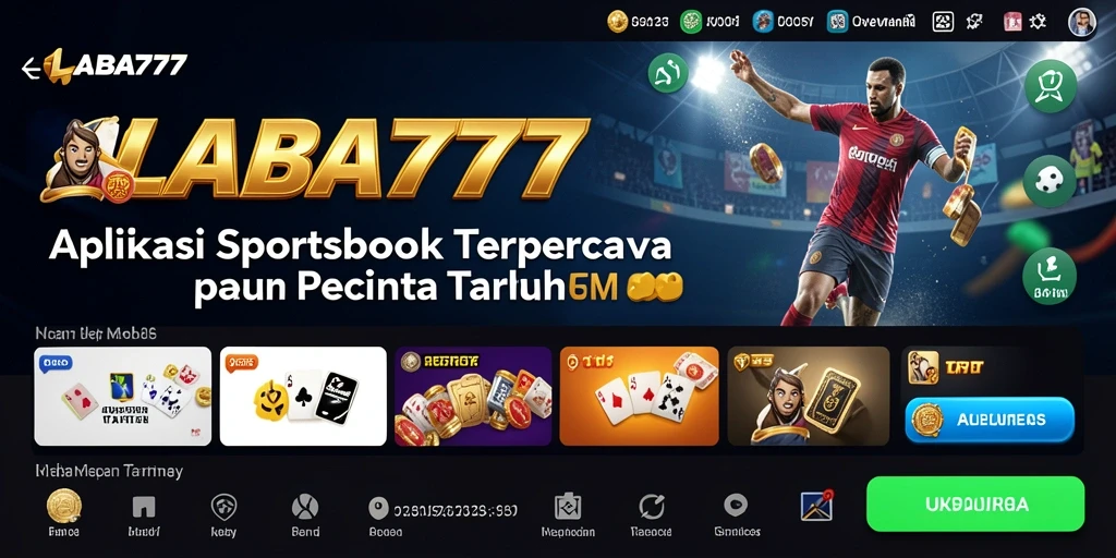 Tampilan utama LABA777 saat pengguna melakukan taruhan olahraga.