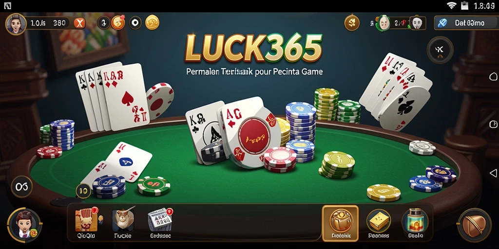 Tampilan gameplay seru permainan QiuQiu di LUCK365.