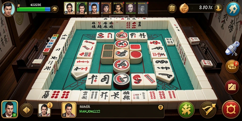 Screenshot gameplay MAHJONG222 dengan tantangan seru dan grafis menarik.