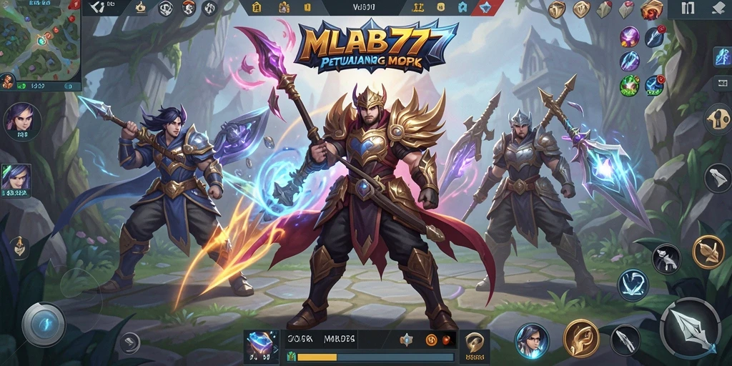 Tampilan gameplay seru dari MLBB777 dengan pertarungan epik.