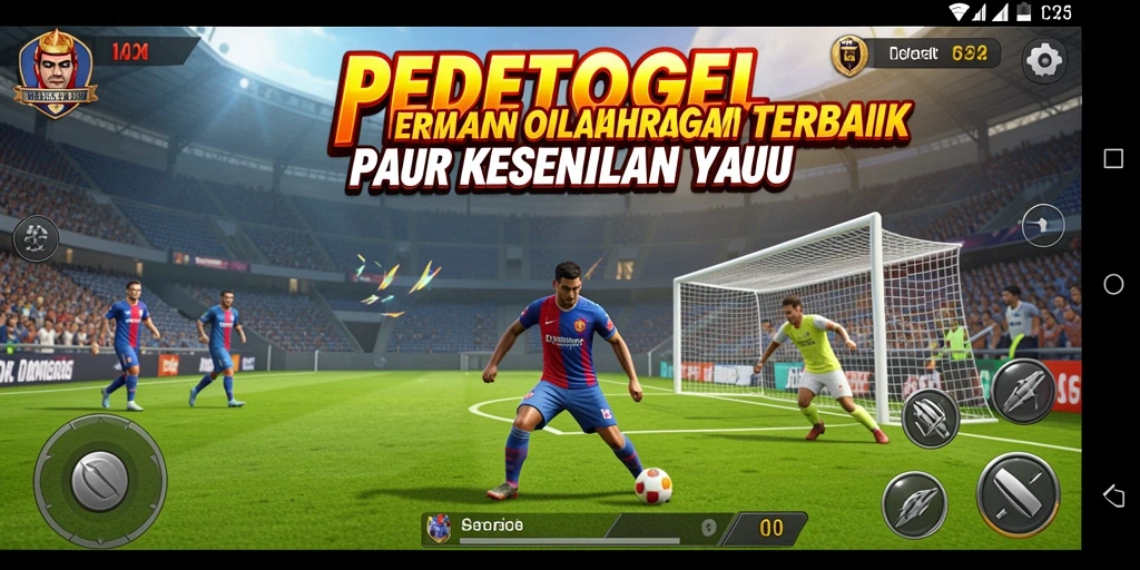 Tampilan gameplay seru dari PEDETOGEL yang penuh aksi olahraga.