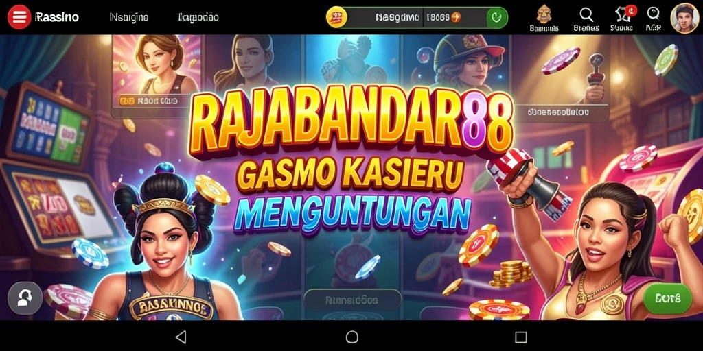 Tampilan gameplay menarik RAJABANDAR88 dengan berbagai pilihan permainan kasino.