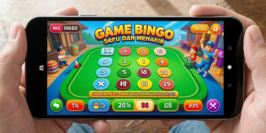 Tampilan gameplay Bingo yang menarik dan interaktif.