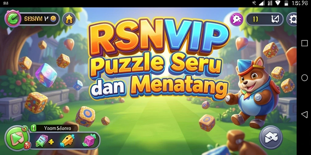 Tampilan gameplay RSNVIP yang penuh warna dan menantang.