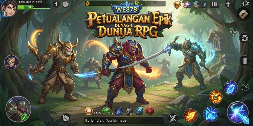 Tampilan menarik dari gameplay RPG WE878 yang penuh aksi.