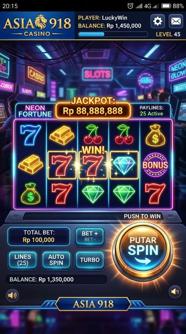 Halaman detail aplikasi di asia918 dengan informasi lengkap.